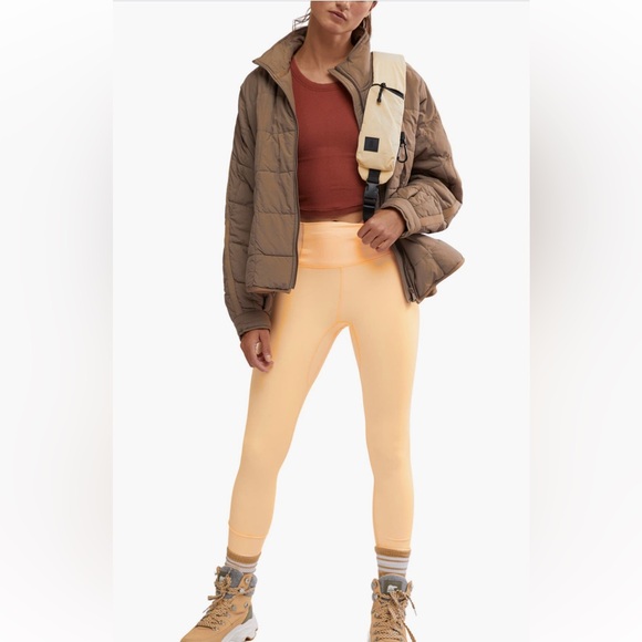 Free People X FP Movement Never Better 7/8 Length Leggings in Morning Sun NWT - Picture 1 of 5